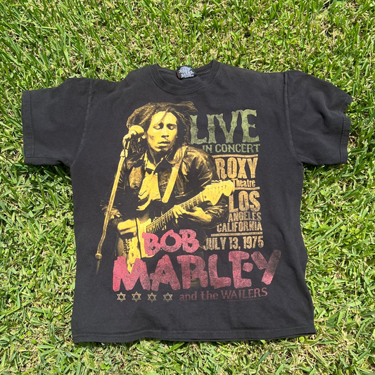 Bob Marley Tee - Limited Edition vintage style Bob Marley Live at the Roxy 1975 Concert tee